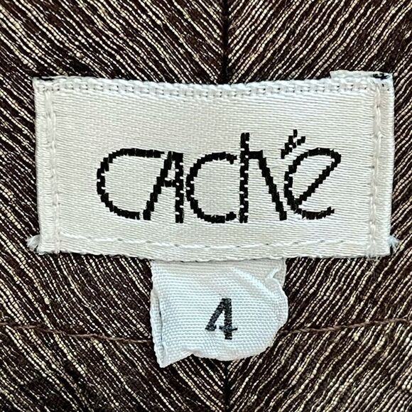 Cache Textured Bronze Capris Gaucho Pants Size 4 - Picture 3 of 12